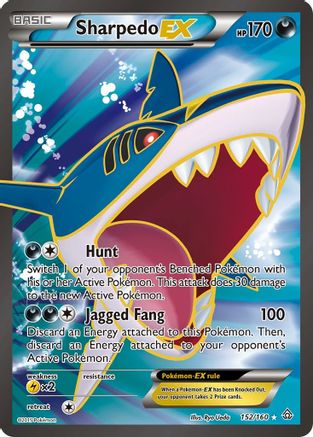 Sharpedo-EX 152/160 - Primal Clash Holofoil