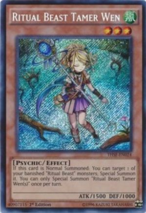 Ritual Beast Tamer Wen (THSF-EN024) - The Secret Forces 1st Edition