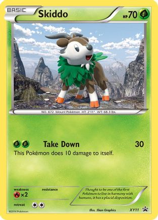 Skiddo XY11/211 - XY Black Star Promos Holofoil