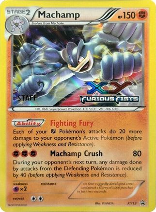 Machamp - XY13 (Prerelease Promo) [Staff] XY13 - XY Promos Holofoil