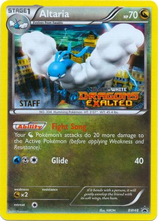 Altaria (Prerelease) [Staff] BW48 - Black and White Promos Holofoil