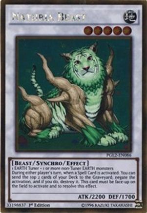 Naturia Beast (PGL2-EN086) - Premium Gold: Return of the Bling 1st Edition