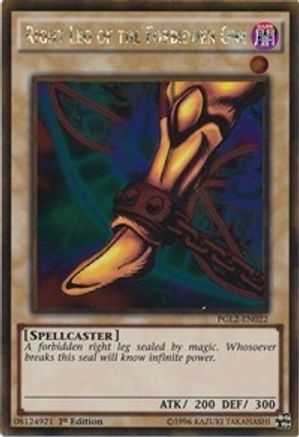 Right Leg of the Forbidden One (PGL2-EN022) - Premium Gold: Return of the Bling Unlimited