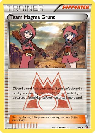 Team Magma Grunt 30/34 - Double Crisis