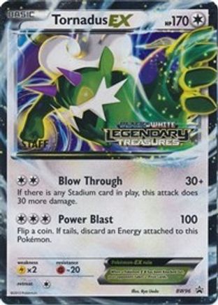 Tornadus EX - BW96 (Prerelease) [Staff] BW96 - Black and White Promos Holofoil