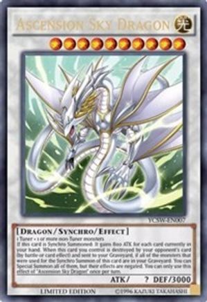 Ascension Sky Dragon (YCSW-EN007) - Yu-Gi-Oh! Championship Series Prize Cards