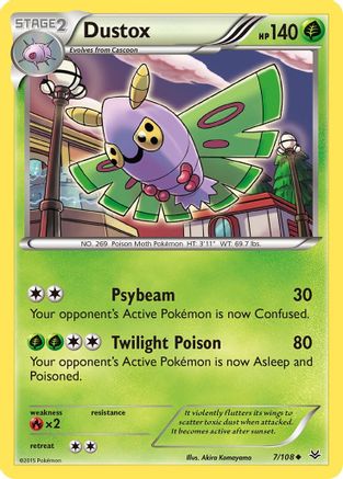 Dustox 7/108 - Roaring Skies Reverse Holofoil