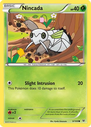 Nincada 9/108 - XY  Roaring Skies