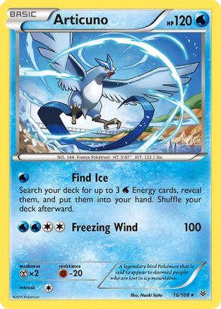 Articuno (16) 16/108 - XY  Roaring Skies
