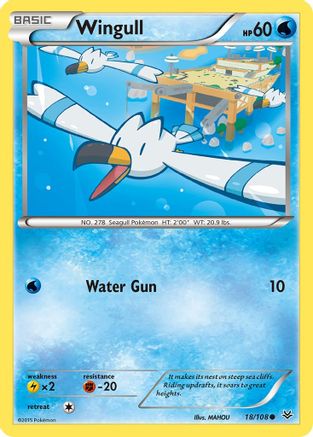Wingull 18/108 - XY  Roaring Skies