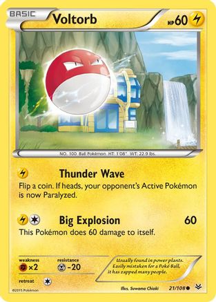 Voltorb 21/108 - XY  Roaring Skies