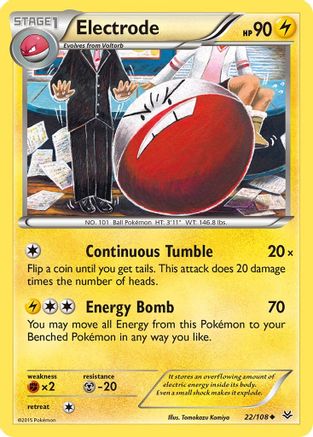 Electrode 22/108 - Roaring Skies Reverse Holofoil