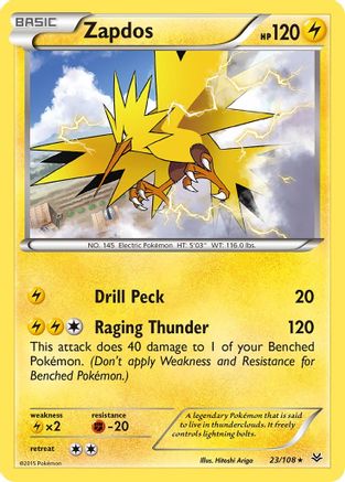 Zapdos 23/108 - XY  Roaring Skies