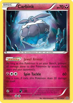 Carbink 47/108 - XY  Roaring Skies