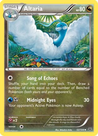 Altaria - 53/108 - XY  Roaring Skies Reverse Holofoil