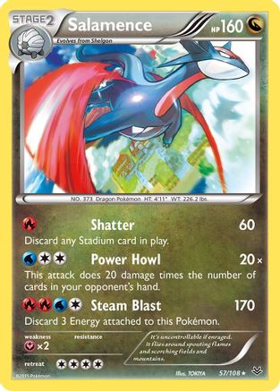 Salamence 57/108 - Roaring Skies Holofoil