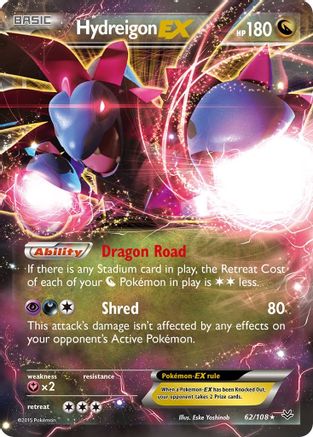 Hydreigon-EX 62/108 - Roaring Skies Holofoil