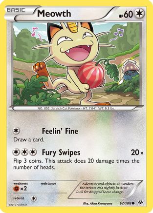 Meowth 67/108 - Roaring Skies