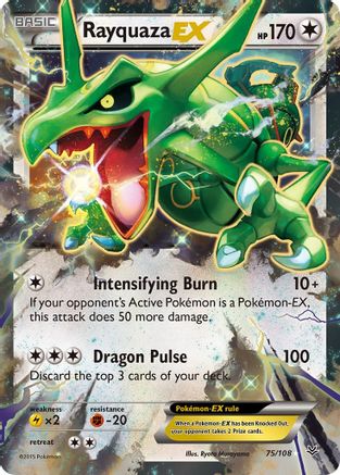 Rayquaza-EX 75/108 - Roaring Skies Holofoil