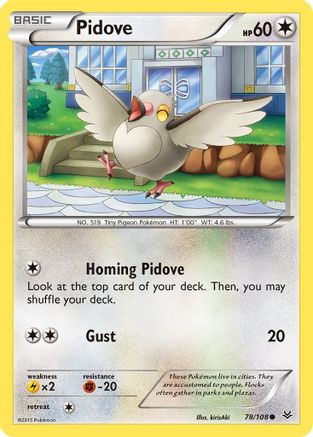 Pidove 78/108 - XY  Roaring Skies Reverse Holofoil