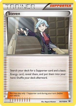 Steven 90/108 - Roaring Skies Reverse Holofoil