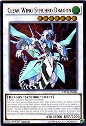 Clear Wing Synchro Dragon (UTR) (CROS-EN046) - Crossed Souls Unlimited