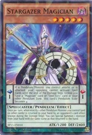 Stargazer Magician (Shatterfoil) (SP15-EN010) - Star Pack ARC-V 1st Edition