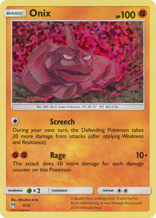 Onix - 9/12 9/12 - McDonalds Promos 2019 Holofoil