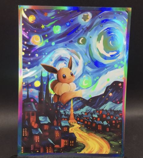 Pokemon Van Gogh Eevee Unofficial Sleeves 60ct Standard