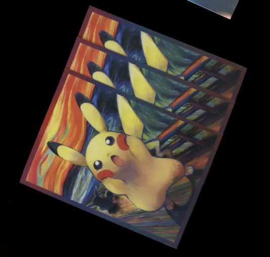 Pokemon Munch Scream Pikachu Sleeves 60ct Standard Size