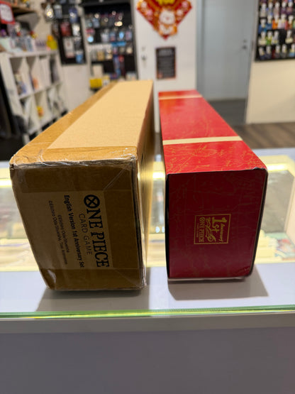 One Piece TCG - One Piece CG English 1st Anniversary Set (W/ Promos) Unsealed + Sealed 2 sets