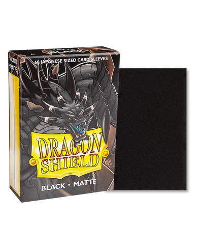 Dragon shield 60ct Japanese Black Matte