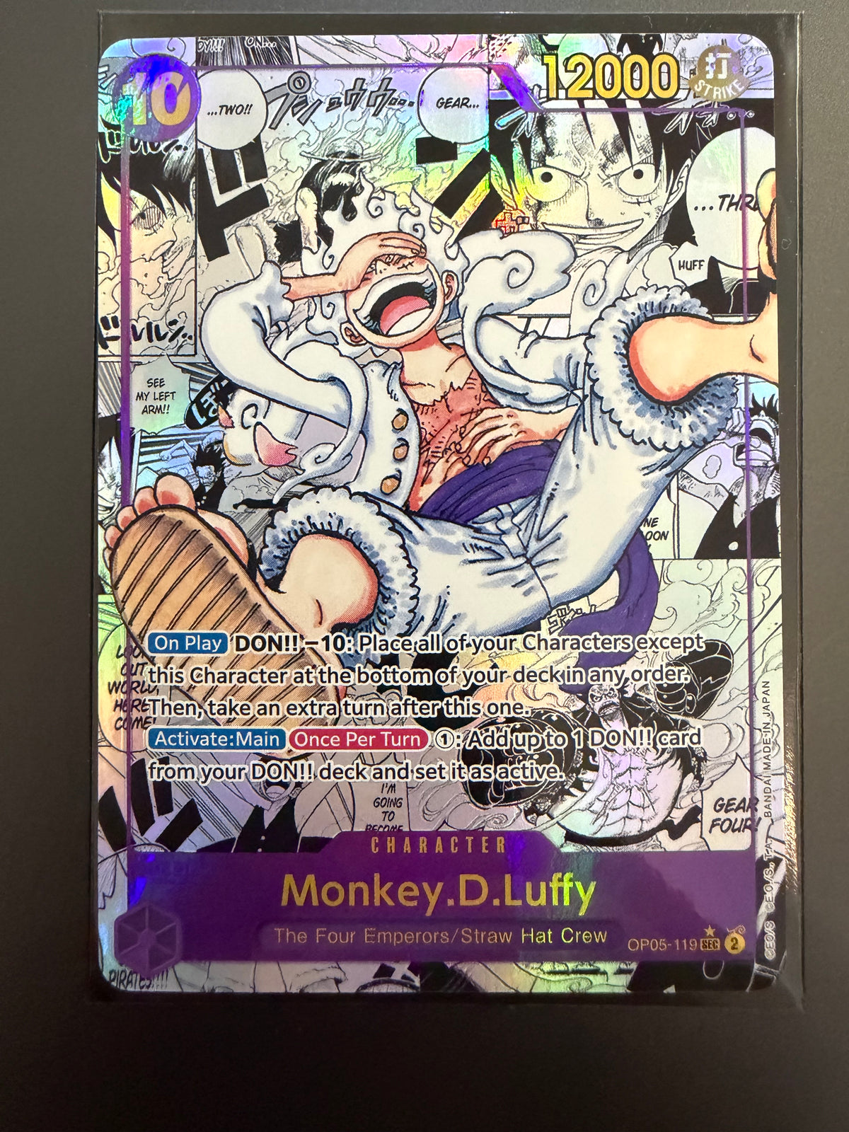 Monkey.D.Luffy (119) (Alternate Art) (Manga) (OP05-119) - Awakening of the New Era Foil