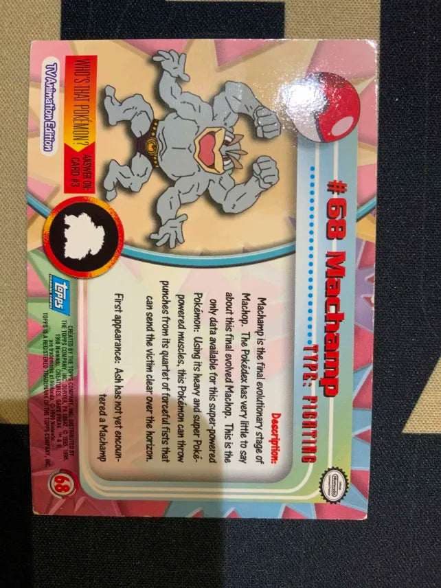 Topps Machamp #68 Holo Pokemon LP