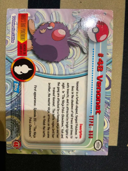 Topps Venonat #48 Holo Pokemon HP