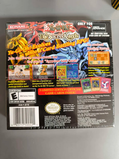 Sealed New Yugioh The Sacred Cards with 3 Cards Game Boy Advance GBA #2