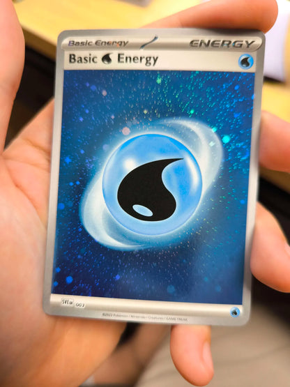 Basic Water Energy (Cosmos Holo) 3 - SV01 Scarlet & Violet Base Set Holofoil 3 SWIRLS