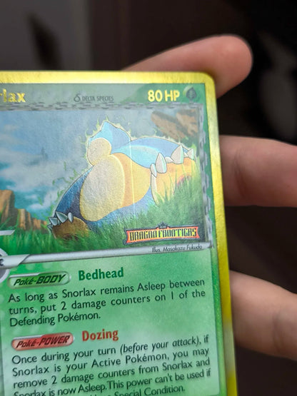 Snorlax δ 10/101 - Dragon Frontiers Reverse Holofoil FOIL LINE ERROR LP
