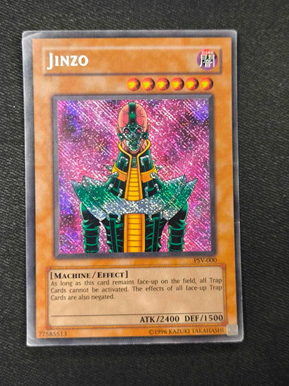 Yugioh Jinzo PSV-000 Secret Rare REVERSE FOILLING HP