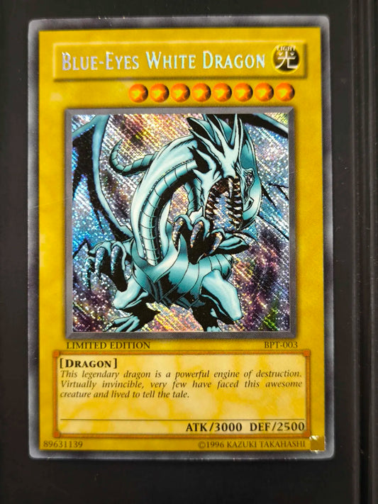 Yugioh Blue Eyes White Dragon BPT-003 Secret Rare VLP REVERSE HOLO