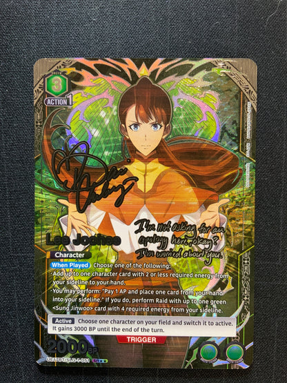 Union Arena Lee Joohee (051) (SR**) - UE17BT: SOLO LEVELING Signature NM