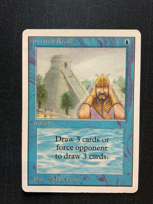 Magic The Gathering Ancestral Recall Power 9 - Unlimited Edition (2ED) DMG