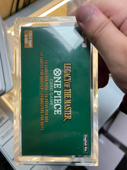 One Piece Booster Box Acrylic UV protective