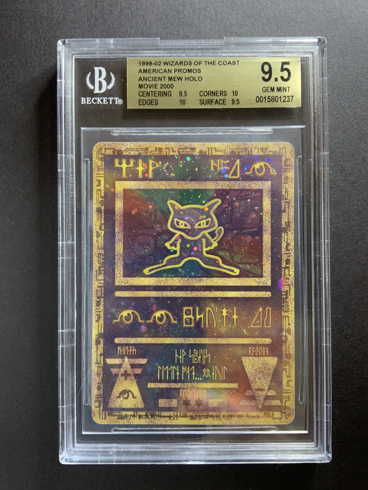 Pokemon Ancient Mew Holo Movie 2000 PSA BGS 9.5