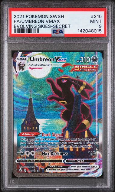Pokemon Umbreon VMAX Evolving Skies 215 PSA 9 MINT