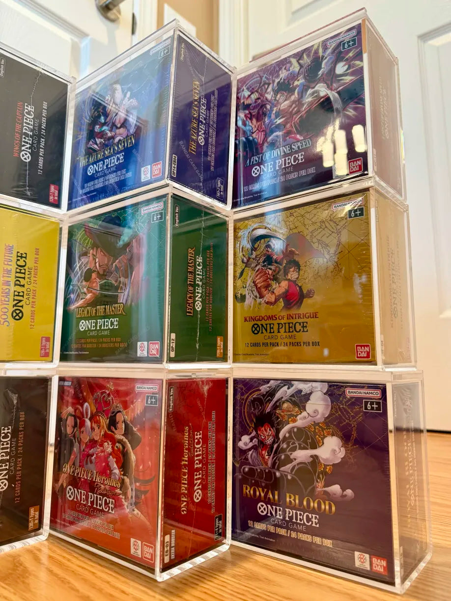 One Piece Booster Box Acrylic UV protective