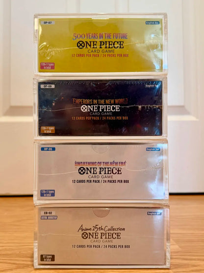 One Piece Booster Box Acrylic UV protective