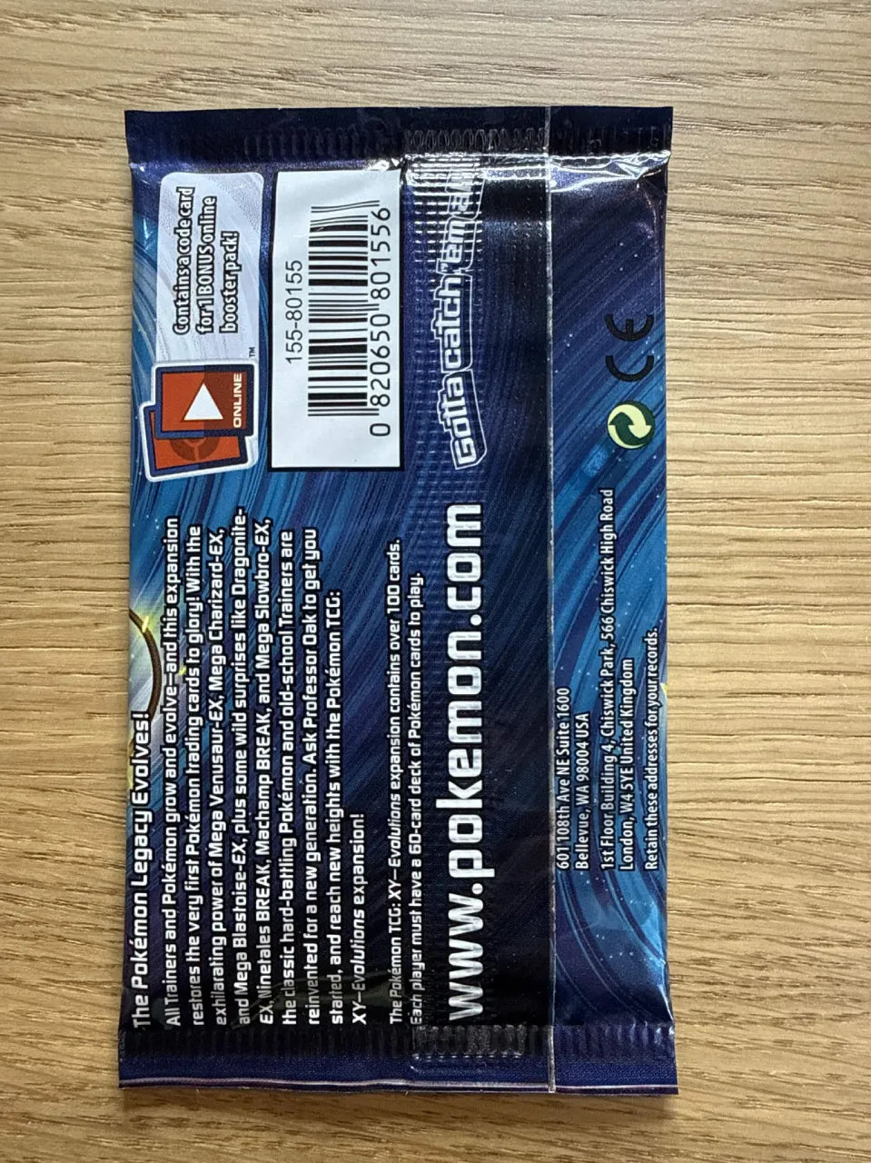 Pokemon XY Evolutions Booster Pack (Raichu Art) (Sealed)