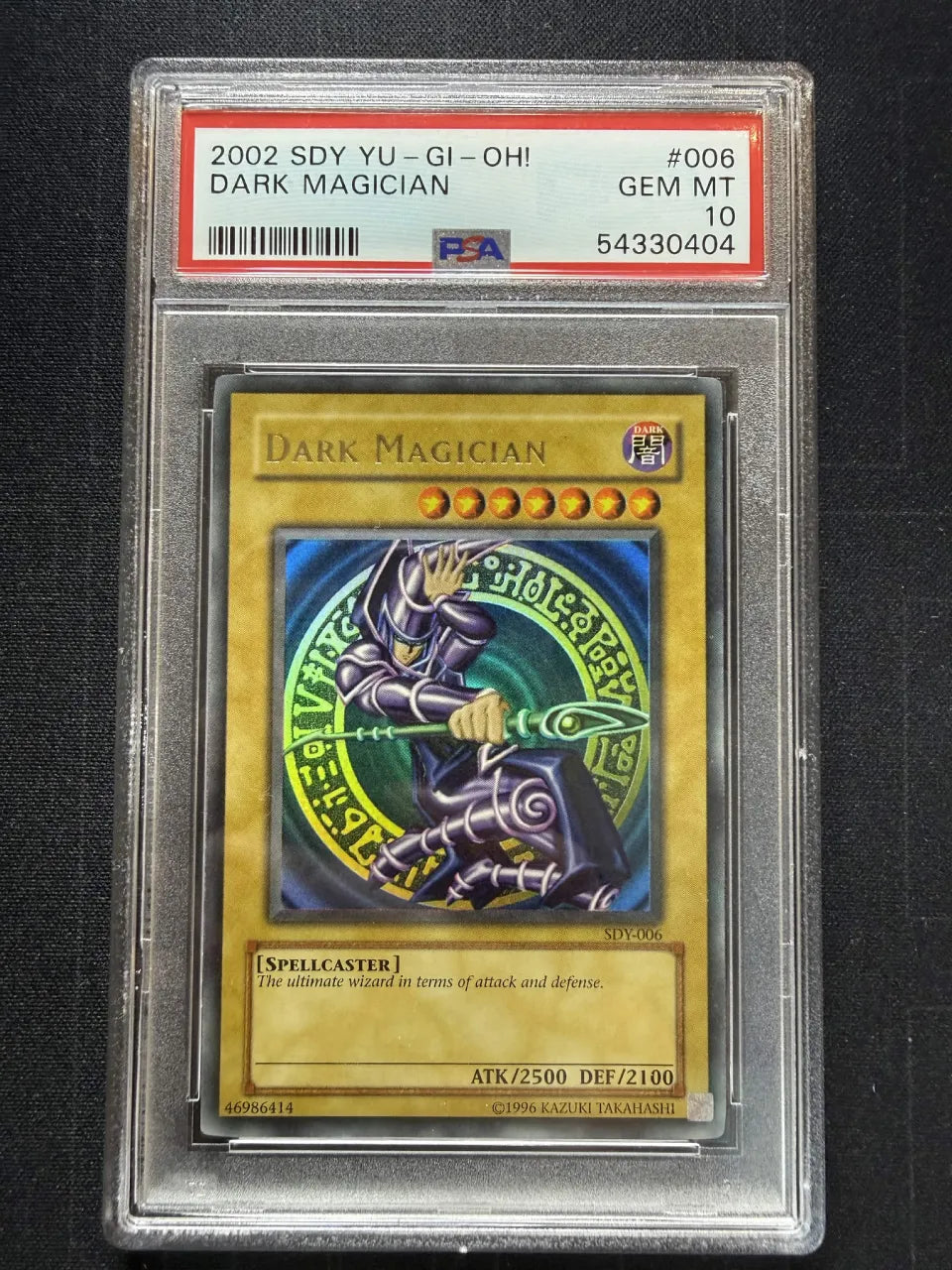 Yugioh 2002 SDY Dark Magician #006 PSA 10 GEM MT (C)