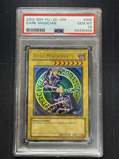 Yugioh 2002 SDY Dark Magician #006 PSA 10 GEM MT (C)